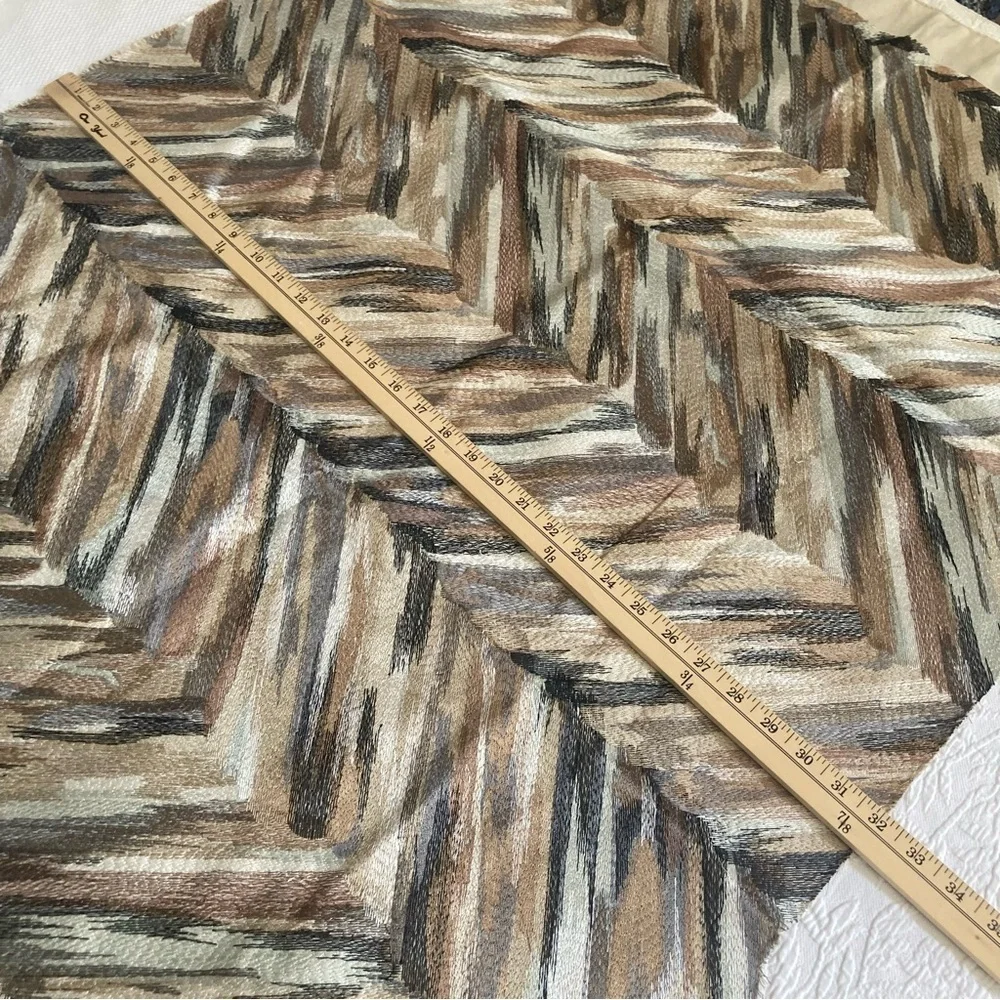 Petroutchka fabric by Casamance luxury upholstery remnant 30”x 55” linen cotton